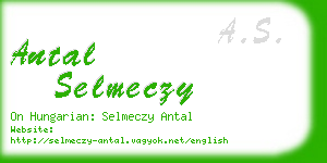 antal selmeczy business card